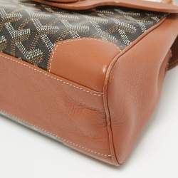 Goyard Brown Goyardine Coated Canvas and Leather Mini Saigon Top Handle Bag