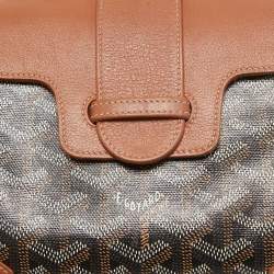 Goyard Brown Goyardine Coated Canvas and Leather Mini Saigon Top Handle Bag