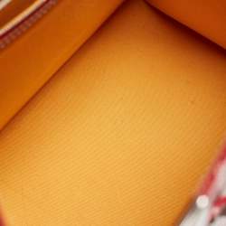 Goyard Red Goyardine Coated Canvas and Leather Saigon MM Top Handle Bag