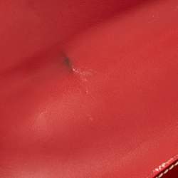 Goyard Red Goyardine Coated Canvas and Leather Saigon MM Top Handle Bag
