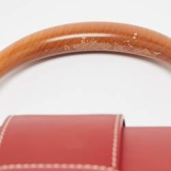 Goyard Red Goyardine Coated Canvas and Leather Saigon MM Top Handle Bag
