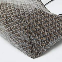 Pre Owned Goyard Black Goyardine Coated Canvas and Leather Saint Louis GM Tote