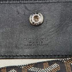 Pre Owned Goyard Black Goyardine Coated Canvas and Leather Saint Louis GM Tote