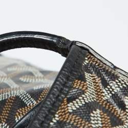 Pre Owned Goyard Black Goyardine Coated Canvas and Leather Saint Louis GM Tote