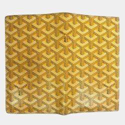 Goyard Yellow Coated Canvas Long Flap Bifold Wallet