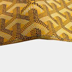 Goyard Yellow Coated Canvas Long Flap Bifold Wallet