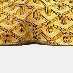 Goyard Yellow Coated Canvas Long Flap Bifold Wallet