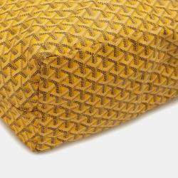 Goyard Yellow Coated Canvas  Saint Louis GM Tote Bag