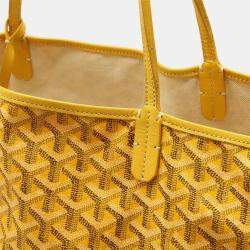 Goyard Yellow Coated Canvas  Saint Louis GM Tote Bag