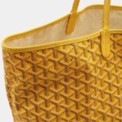 Goyard Yellow Coated Canvas  Saint Louis GM Tote Bag