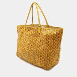 Goyard Yellow Coated Canvas  Saint Louis GM Tote Bag