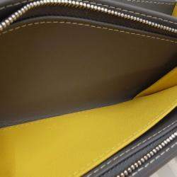 Pre Owned Goyard Grey Goyardine Canvas Varenne Flap Wallet