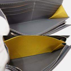 Pre Owned Goyard Grey Goyardine Canvas Varenne Flap Wallet