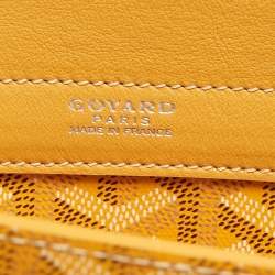 Goyard Mustard Goyardine Coated Canvas and Leather Rouette PM Bag