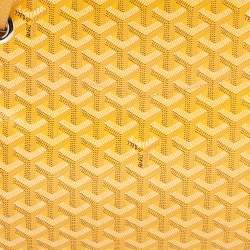 Goyard Mustard Goyardine Coated Canvas and Leather Rouette PM Bag