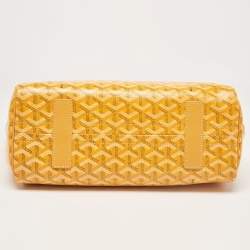 Goyard Mustard Goyardine Coated Canvas and Leather Rouette PM Bag