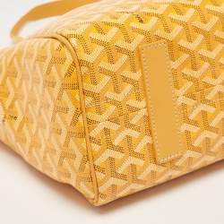 Goyard Mustard Goyardine Coated Canvas and Leather Rouette PM Bag