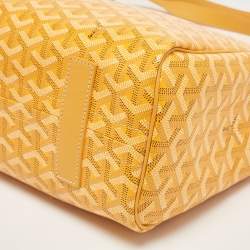 Goyard Mustard Goyardine Coated Canvas and Leather Rouette PM Bag