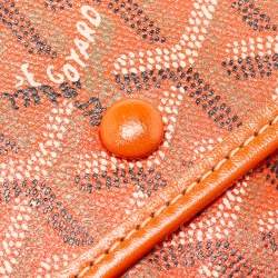 Goyard Orange Goyardine Coated Canvas and Leather Saint Louis GM Tote