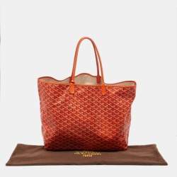 Goyard Orange Goyardine Coated Canvas and Leather Saint Louis GM Tote