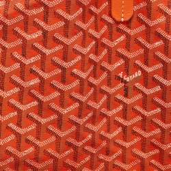 Goyard Orange Goyardine Coated Canvas and Leather Saint Louis GM Tote