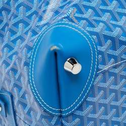 Goyard Blue Goyardine Canvas Bowling 45 Bag