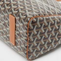 Pre Owned Goyard Brown Goyardine Coated Canvas and Leather Rouette PM Bag