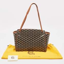 Pre Owned Goyard Brown Goyardine Coated Canvas and Leather Rouette PM Bag