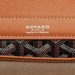 Pre Owned Goyard Brown Goyardine Coated Canvas and Leather Rouette PM Bag
