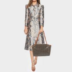 Pre Owned Goyard Brown Goyardine Coated Canvas and Leather Rouette PM Bag