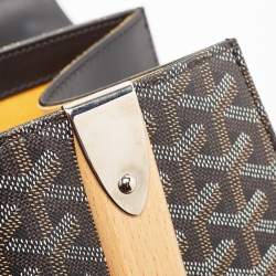 Goyard Black Goyardine Coated Canvas and Leather Saigon MM Top Handle Bag