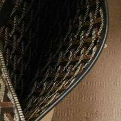 Pre Owned Goyard Black Goyardine Coated Canvas and Leather Artois PM Tote