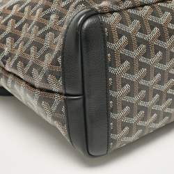 Pre Owned Goyard Black Goyardine Coated Canvas and Leather Artois PM Tote