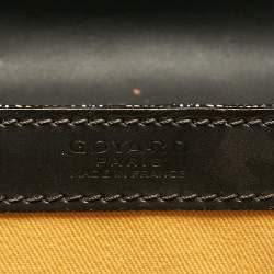 Goyard Black Goyardine Coated Canvas Saigon MM Top Handle Bag