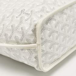 Goyard White Goyardine Coated Canvas Mini Reversible Anjou Tote
