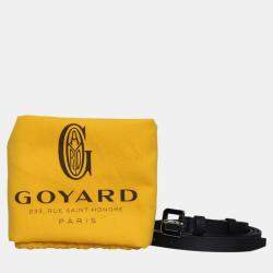 Goyard Black Leather, Coated Canvas, Wood Saigon Mini Trunk Bag 