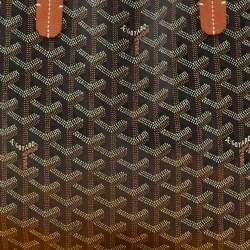 Pre Owned Goyard Brown Goyardine Coated Canvas Saint Louis PM Tote