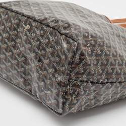 Pre Owned Goyard Brown Goyardine Coated Canvas Saint Louis PM Tote