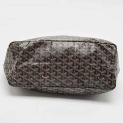 Pre Owned Goyard Brown Goyardine Coated Canvas Saint Louis PM Tote