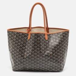 Pre Owned Goyard Brown Goyardine Coated Canvas Saint Louis PM Tote