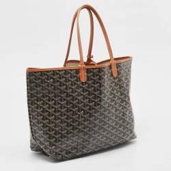 Pre Owned Goyard Brown Goyardine Coated Canvas Saint Louis PM Tote