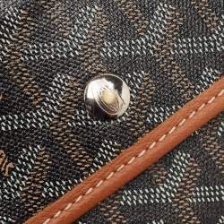 Pre Owned Goyard Brown Goyardine Coated Canvas Saint Louis PM Tote