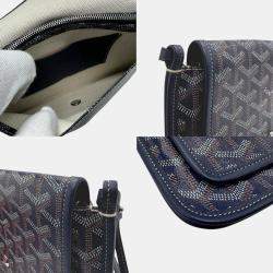 Goyard Leather Navy Brown White Shoulder Bag