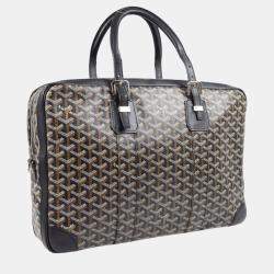 Goyard Black GM Briefcase Stainless Steel Handbag