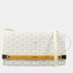 Goyard White Monte Carlo PM Clutch Shoulder Bag