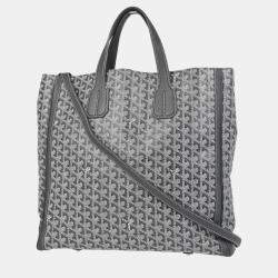 Pre Owned Goyard Gray Sac Voltaire Tote Handbag
