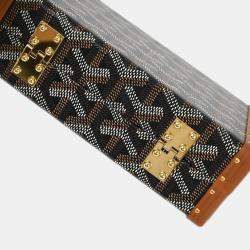Goyard Brown Minaudiere Trunk Bag