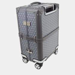 Goyard Gray Bourget PM Suitcase Luggage Trolley Bag