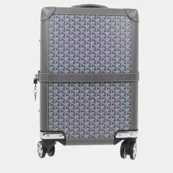 Goyard Gray Bourget PM Suitcase Luggage Trolley Bag