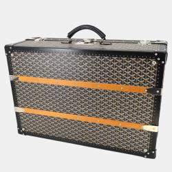 Goyard Black PVC Palace 70 Travel Trunk bag